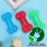 Squeaky Plush Dog Toy, Soft Non-Toxic Sounding Teeth Cleaning Protection Chewing Bones - Shaped Toys for Pet - Image 3