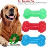 Squeaky Plush Dog Toy, Soft Non-Toxic Sounding Teeth Cleaning Protection Chewing Bones - Shaped Toys for Pet