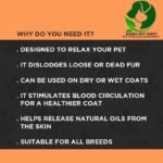 Pet Needs Pet Comb Stainless Steel Pin Dog Grooming Brush With Soft Grip Handle (Black Red) - Image 5