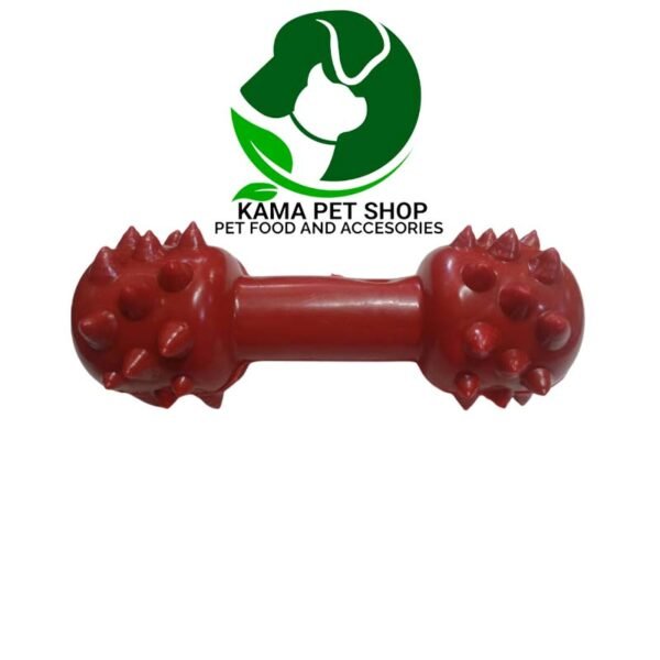 Barbell Shape Rubber Pet Chewing Toy