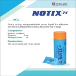 NOTIX PS Shampoo Quick Acting Ectoparasiticidal Scrub for Effective Tick Flea and Lice Control KAMA PET SHOP