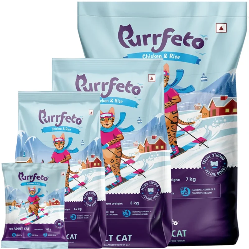 Purrfeto Adult Dry Cat Food Chicken & Rice