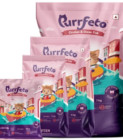 Purrfeto Dry Cat Food for Kitten Chicken & Ocean Fish