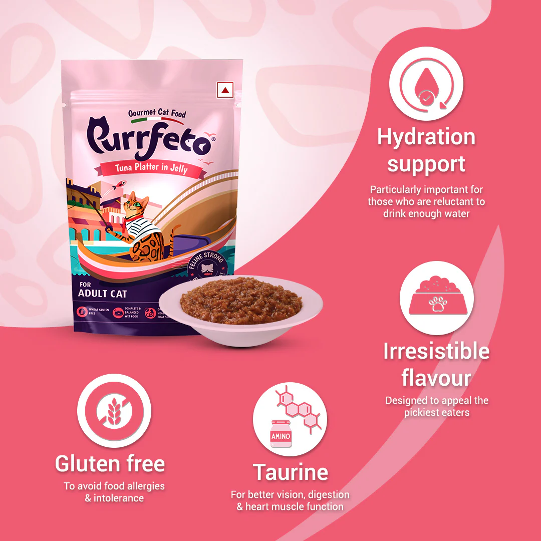 Purrfeto Tuna Platter in Jelly